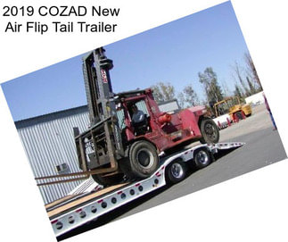 2019 COZAD New Air Flip Tail Trailer