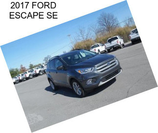 2017 FORD ESCAPE SE