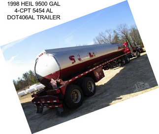 1998 HEIL 9500 GAL 4-CPT 5454 AL DOT406AL TRAILER