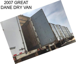 2007 GREAT DANE DRY VAN