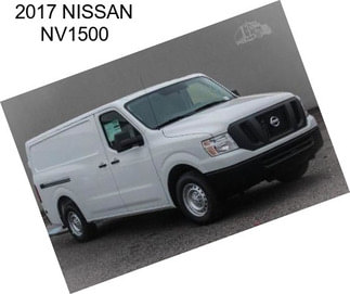 2017 NISSAN NV1500