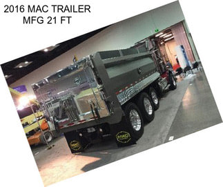 2016 MAC TRAILER MFG 21 FT