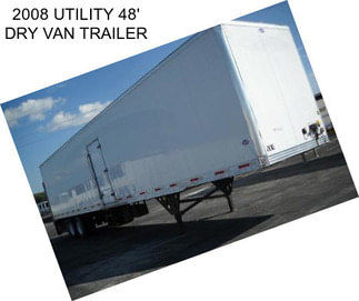 2008 UTILITY 48\' DRY VAN TRAILER