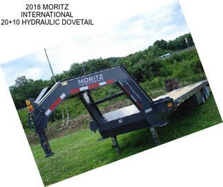 2018 MORITZ INTERNATIONAL 20+10 HYDRAULIC DOVETAIL