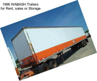 1996 WABASH Trailers for Rent, sales or Storage