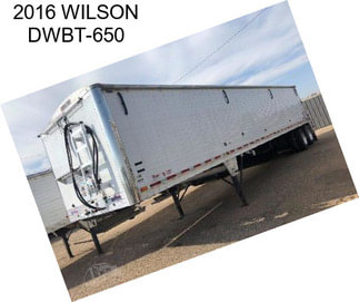 2016 WILSON DWBT-650