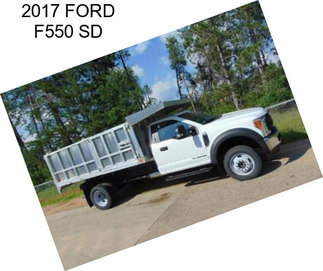 2017 FORD F550 SD