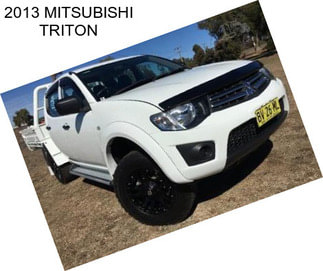 2013 MITSUBISHI TRITON