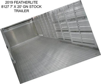 2019 FEATHERLITE 8127 7\' X 20\' GN STOCK TRAILER