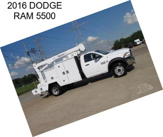 2016 DODGE RAM 5500