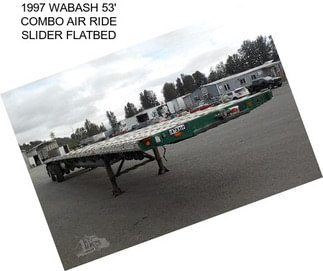 1997 WABASH 53\' COMBO AIR RIDE SLIDER FLATBED