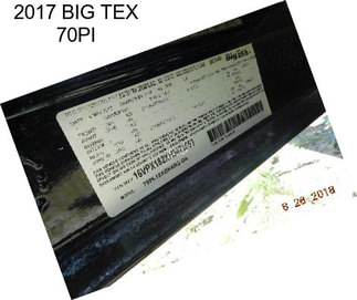 2017 BIG TEX 70PI