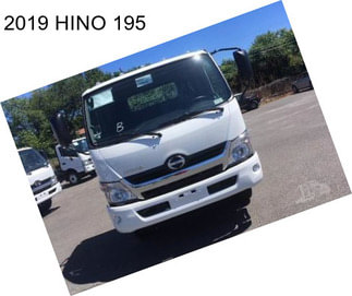 2019 HINO 195