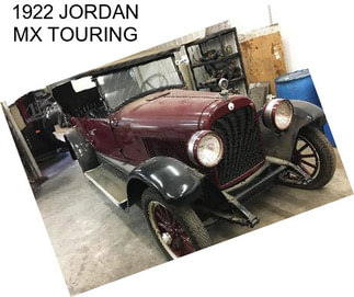 1922 JORDAN MX TOURING