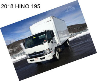 2018 HINO 195