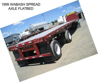 1999 WABASH SPREAD AXLE FLATBED