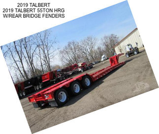 2019 TALBERT 2019 TALBERT 55TON HRG W/REAR BRIDGE FENDERS