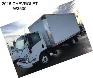 2016 CHEVROLET W3500