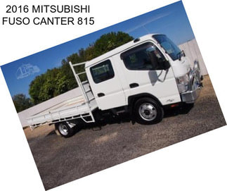 2016 MITSUBISHI FUSO CANTER 815