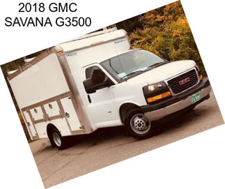 2018 GMC SAVANA G3500