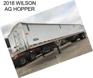 2018 WILSON AG HOPPER