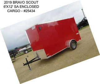 2019 BRAVO SCOUT 6\'X12\' SA ENCLOSED CARGO - #25434