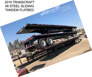 2019 TRANSCRAFT 48 STEEL SLIDING TANDEM FLATBED