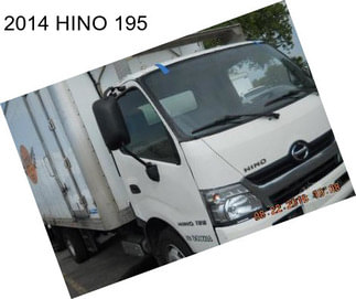 2014 HINO 195