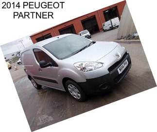 2014 PEUGEOT PARTNER