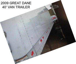 2009 GREAT DANE 40\' VAN TRAILER