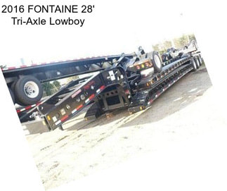 2016 FONTAINE 28\' Tri-Axle Lowboy