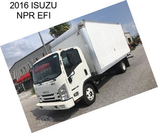 2016 ISUZU NPR EFI