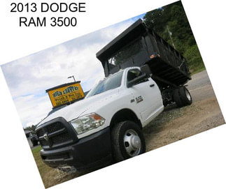 2013 DODGE RAM 3500