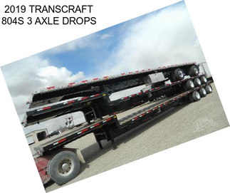 2019 TRANSCRAFT 804S 3 AXLE DROPS