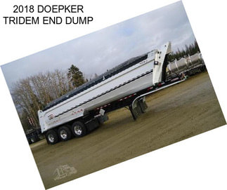 2018 DOEPKER TRIDEM END DUMP