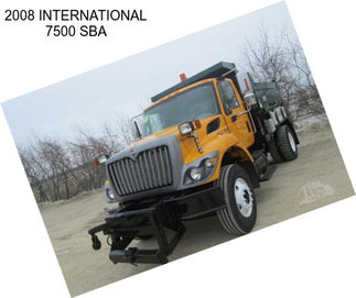 2008 INTERNATIONAL 7500 SBA