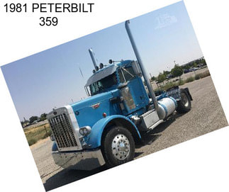 1981 PETERBILT 359