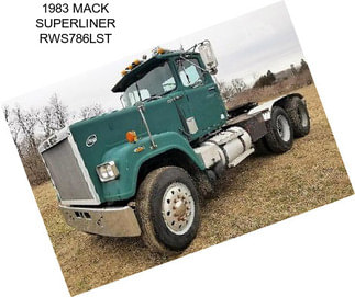 1983 MACK SUPERLINER RWS786LST