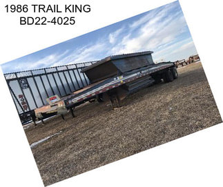 1986 TRAIL KING BD22-4025