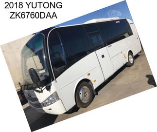 2018 YUTONG ZK6760DAA