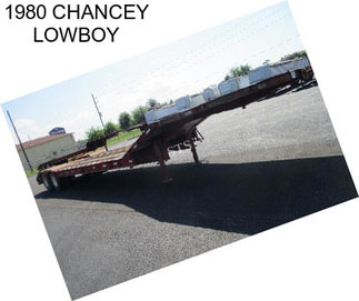 1980 CHANCEY LOWBOY