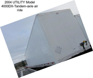 2004 UTILITY Model 4000DX-Tandem-axle air ride