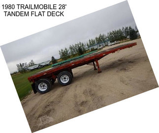 1980 TRAILMOBILE 28\' TANDEM FLAT DECK