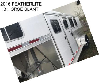 2016 FEATHERLITE 3 HORSE SLANT