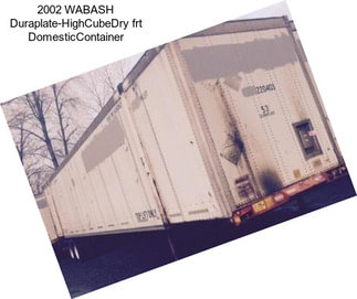 2002 WABASH Duraplate-HighCubeDry frt DomesticContainer