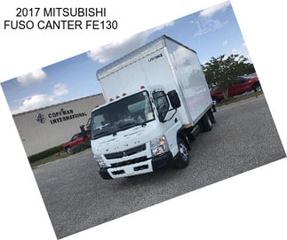 2017 MITSUBISHI FUSO CANTER FE130