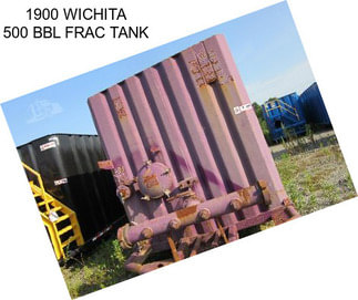 1900 WICHITA 500 BBL FRAC TANK