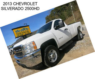 2013 CHEVROLET SILVERADO 2500HD