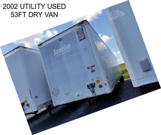 2002 UTILITY USED 53FT DRY VAN