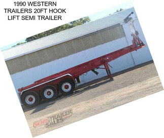 1990 WESTERN TRAILERS 20FT HOOK LIFT SEMI TRAILER